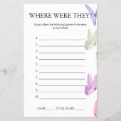 Waar waren ze Vrijgezellenfeest Game Butterfly Flyer (Voorkant)