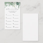 Waar waren ze? Vrijgezellenfeest game-kaart Informatiekaartje (Voorkant / Achterkant)