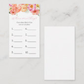 Waar waren ze? Vrijgezellenfeest game-kaart Informatiekaartje (Voorkant / Achterkant)