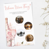 Waar waren ze Vrijgezellenfeest Party Game Pink