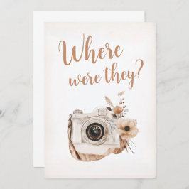 Waar waren ze Vrijgezellenfeest spel teken Kaart