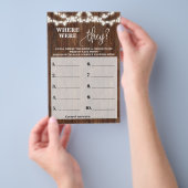 Waar waren ze Western Vrijgezellenfeest Game Kaart (Hand)