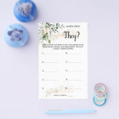 Waar waren Zij Kruiden Bruidsmeubel Spelkaart Flyer (Enkel)