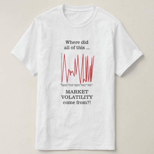Waar was al deze VOLATILITEIT op de markt ... T-shirt (Design voorkant)