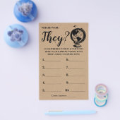 Waar was de Rustige Vrijgezellenfeest game card? Flyer (Enkel)