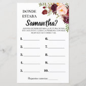 Waar was haar vrijgezellenfeest engels spaans spel (Achterkant)