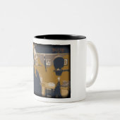 Waar was ik koffievormig B Tweekleurige Koffiemok (Voorkant rechts)