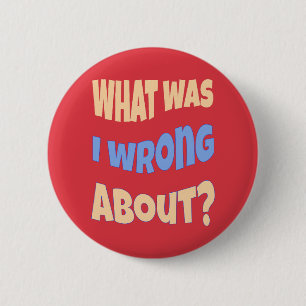 Waar was ik verkeerd aan? Startgesprek Ronde Button 5,7 Cm