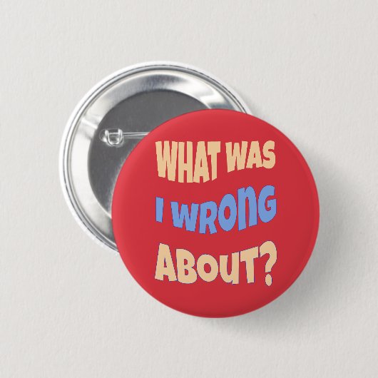 Waar was ik verkeerd aan? Startgesprek Ronde Button 5,7 Cm (Voorkant /achterkant)