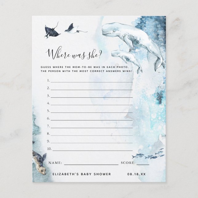 Waar was ze? | BABY SHOWER (Voorkant)