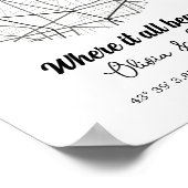 Waar we ontmoetten kaart, waar het allemaal begon, poster (Hoek)