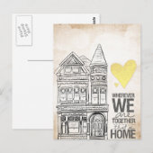 Waar we ook samen zijn briefkaart (Voorkant / Achterkant)