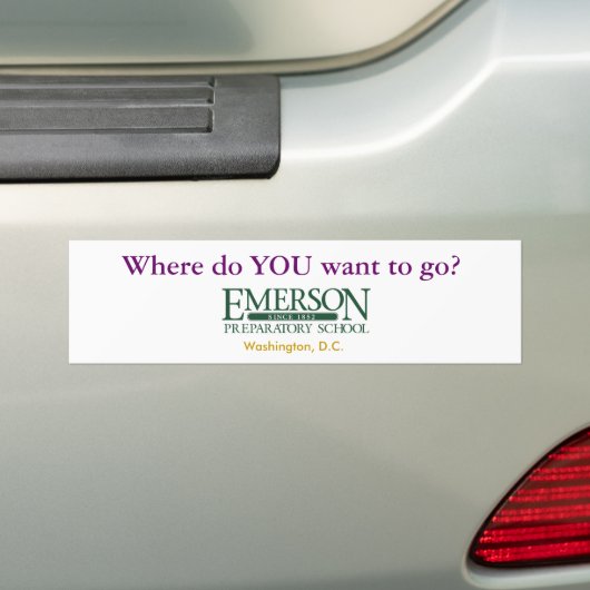 Waar wil je heen? bumpersticker (Op auto)