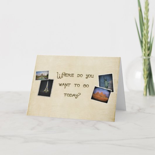 Waar wilt u gaan? kaart (Voorkant)