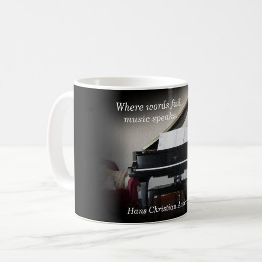 Waar woorden falen --- Koffie mok (Voorkant links)