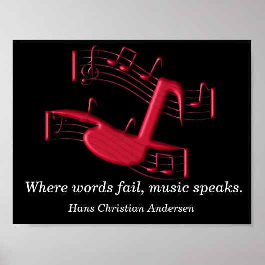 Waar woorden falen - poster afdrukken (Voorkant)