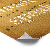 Waar woorden niet werken **Muziek spreekt - Kunsta Poster (Hoek)