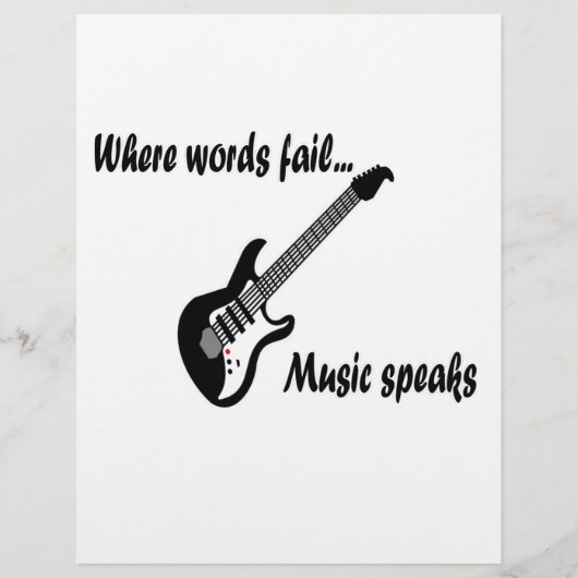 Waar woorden ontbreken, spreekt muziek (Voorkant)