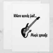 Waar woorden ontbreken, spreekt muziek (Voorkant / Achterkant)