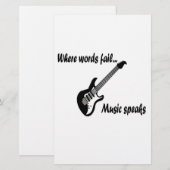 Waar woorden ontbreken, spreekt muziek (Voorkant / Achterkant)