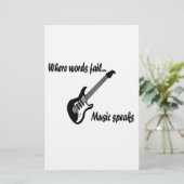 Waar woorden ontbreken, spreekt muziek (Staand voorkant)