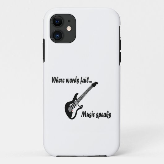 Waar woorden ontbreken, spreekt muziek Case-Mate iPhone case (Achterkant)