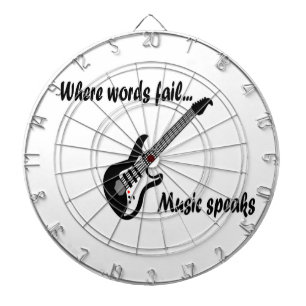 Waar woorden ontbreken, spreekt muziek dartbord