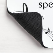 Waar woorden ontbreken, spreekt muziek Inspirerend Muismat (Hoek)