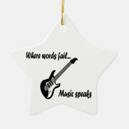 Waar woorden ontbreken, spreekt muziek keramisch ornament