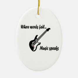 Waar woorden ontbreken, spreekt muziek keramisch ornament