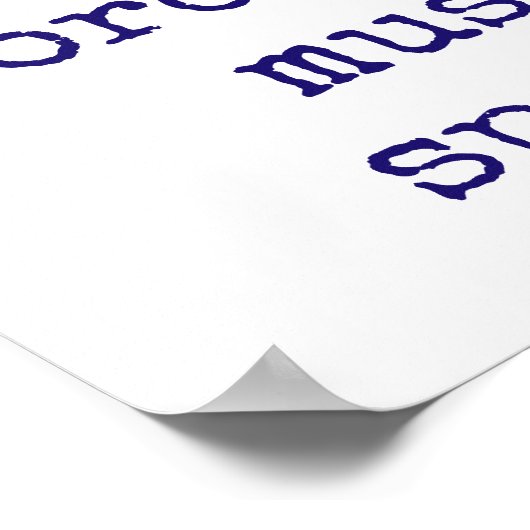 Waar woorden ontbreken, wordt muziek gesproken - m poster (Hoek)