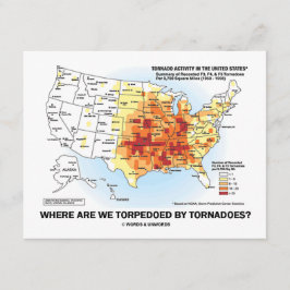 Waar worden we gefolterd door tornado's?