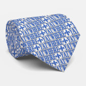 Waar Yat Fleur Blue Letter Tegels, Stropdas (Opgerold)