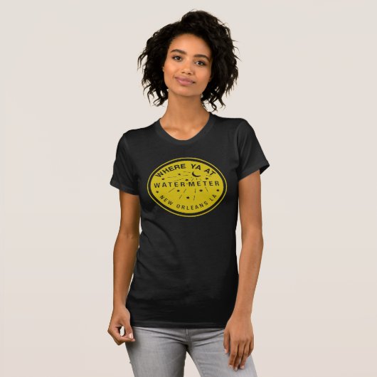 Waar Yat New Orleans Water Meter Hoesje Geel T-shirt (Voorkant volledig)