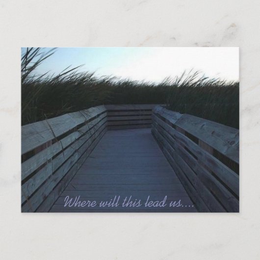 Waar zal dit ons leiden... briefkaart (Voorkant)