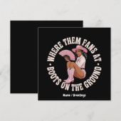 Waar ze fans bij laarzen op de grond zwart kaart (Voorkant / Achterkant)