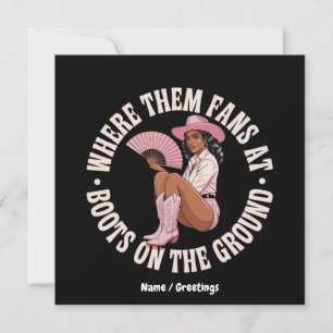Waar ze fans bij laarzen op de grond zwart kaart
