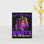 Waar ze fans zijn bij Boots on Da Ground Cowgirl L Kaart (Gele Bloem)