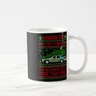Waar zet je een boom die zo lelijk is? koffiemok