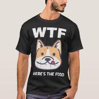 Waar zij Grappige Spreuken over Eten Grappige Hond T-shirt
