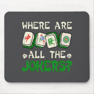 Waar zijn alle grappige Chinese Mahjong-liefhebber Muismat