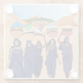 Waar zijn de baby's? glazen onderzetter (Achterkant)