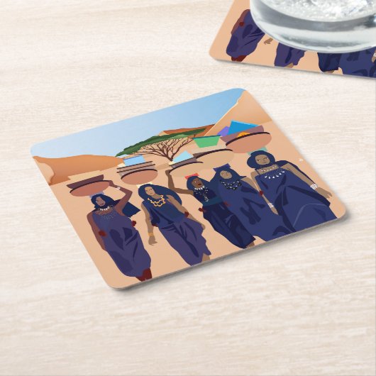 Waar zijn de baby's? kartonnen onderzetters (Schuin)