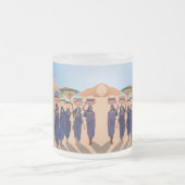 Waar zijn de baby's? matglas koffiemok (Center)