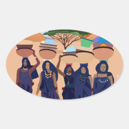 Waar zijn de baby's? ovale sticker