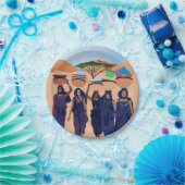 Waar zijn de baby's? papieren bordje (Feest)