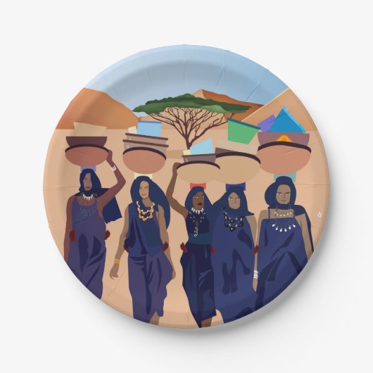 Waar zijn de baby's? papieren bordje (Voorkant)