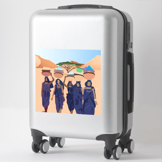 Waar zijn de baby's? sticker (Koffer)