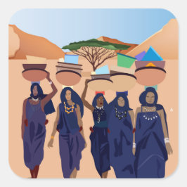 Waar zijn de baby's? vierkante sticker