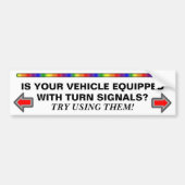 Waar zijn de draaistekens? bumpersticker (Voorkant)